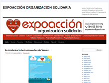 Tablet Screenshot of expoaccion.org